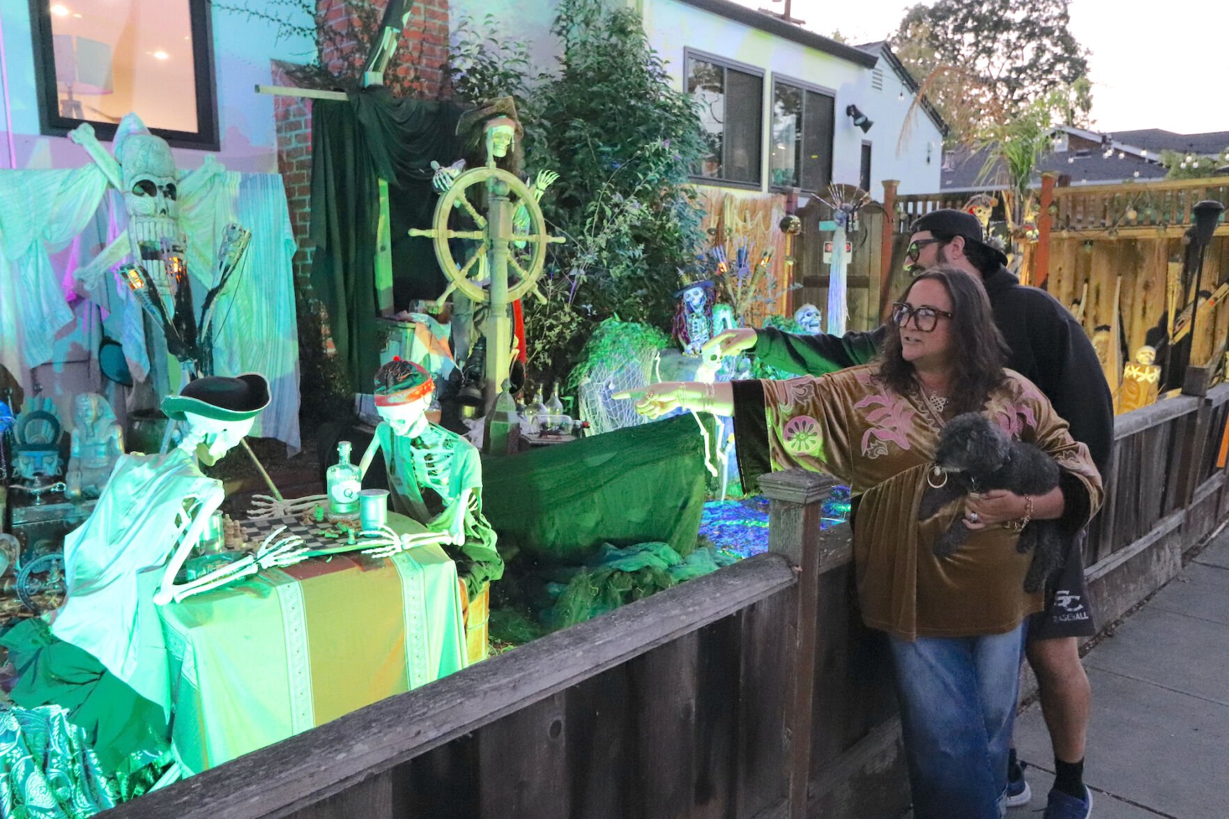 At home at the ‘Pirate House’ in San Carlos